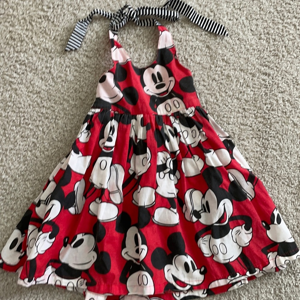 Disney Mickey Mouse halter dress size